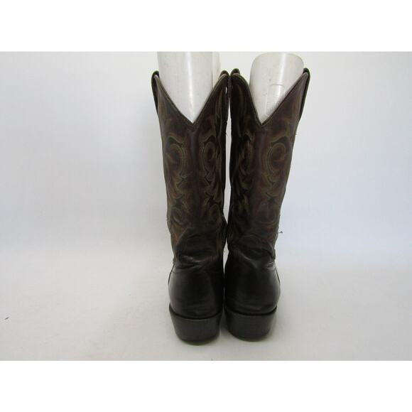 JUSTIN Mens Size 10 EE Brown Leather Western Cowboy Boots main image 5
